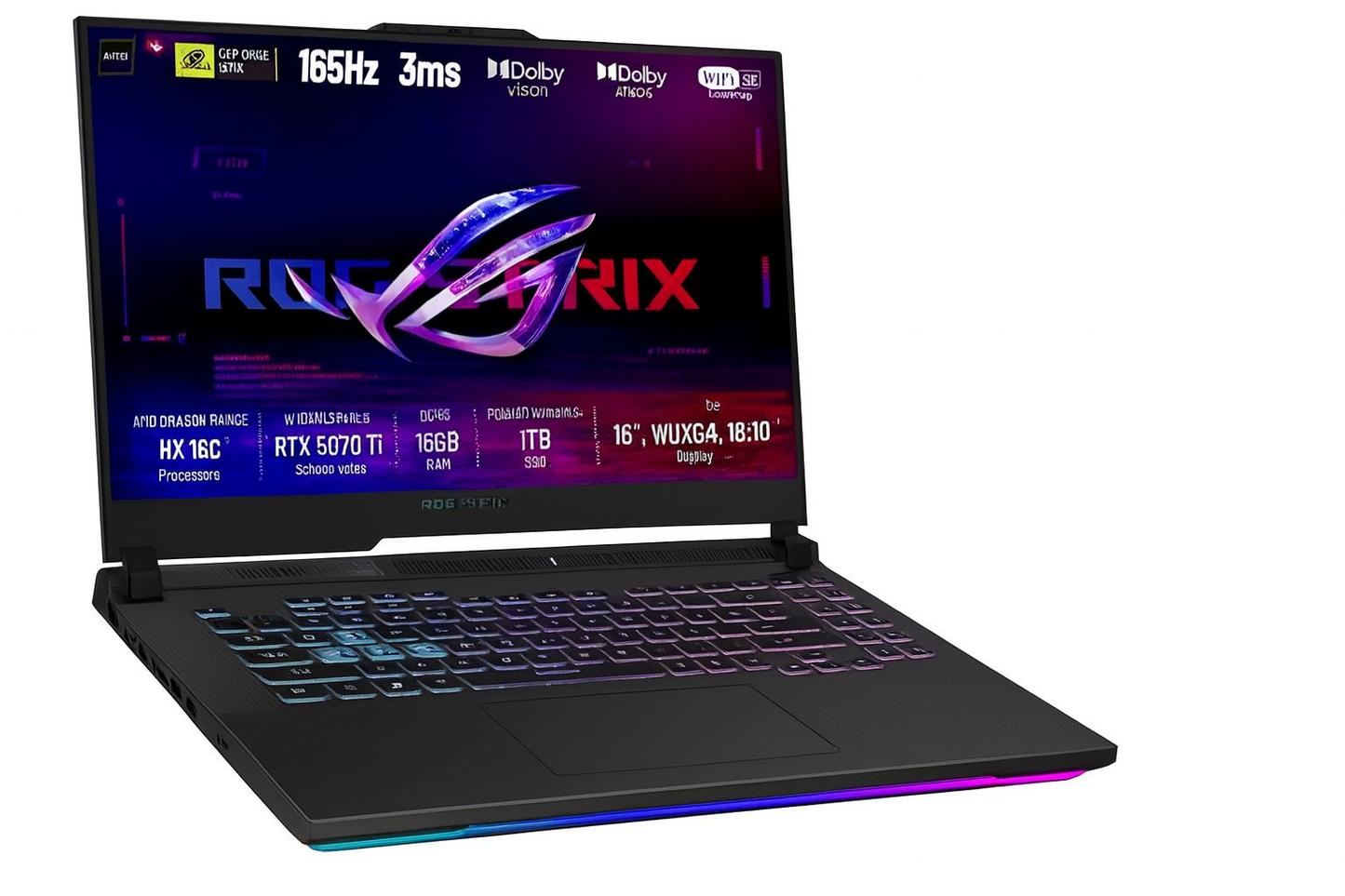 ASUS ROG STRIX G16 G614PR, 16" 2.5K WUXGA, AMD Ryzen 9 8940HX