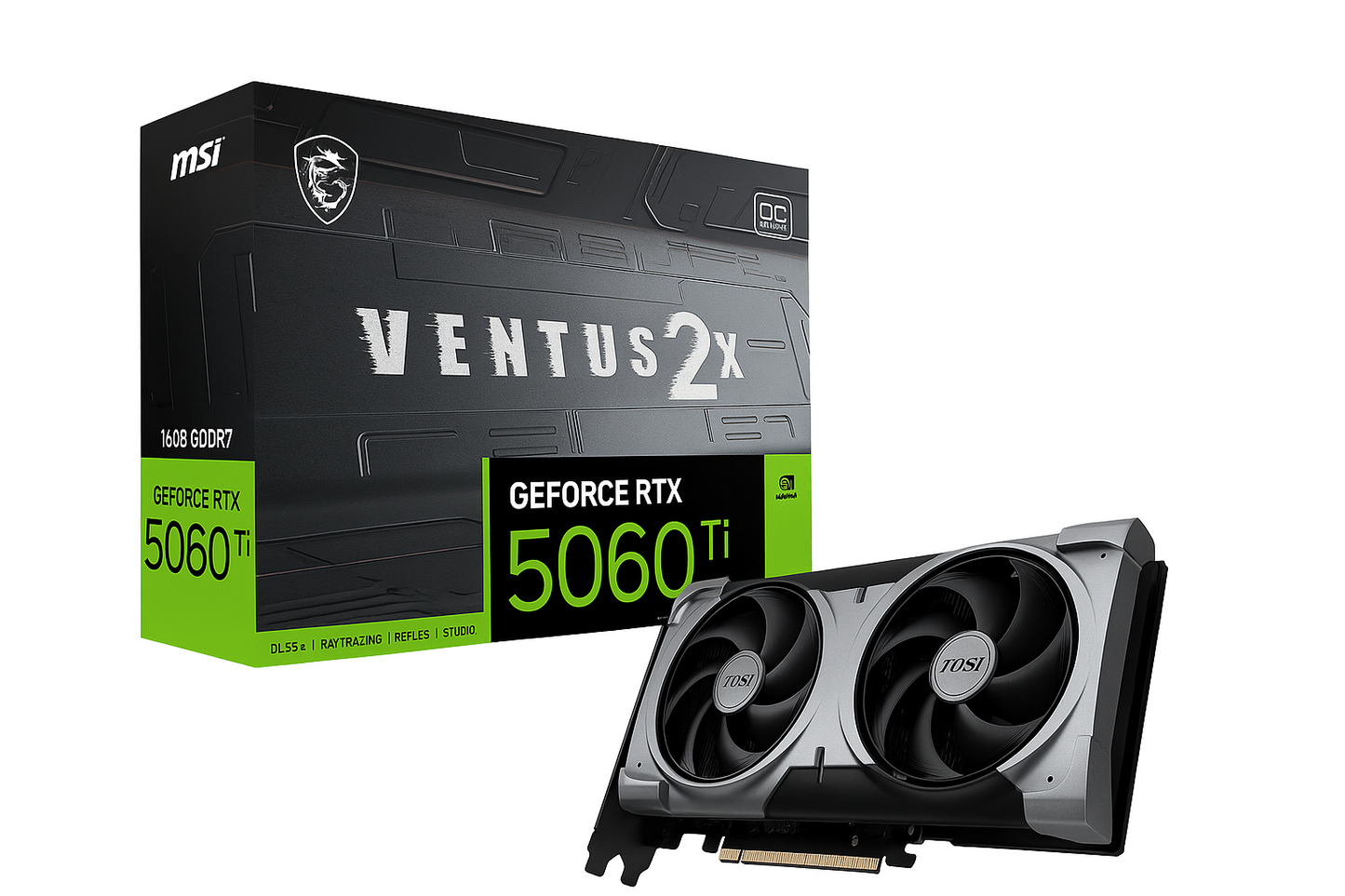 MSI GeForce RTX 5060 Ti 16G VENTUS 2X OC PLUS Graphics Card