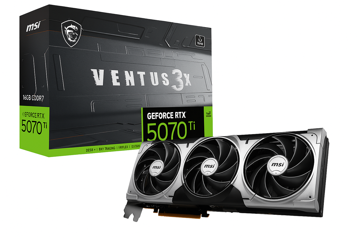 MSI GeForce RTX 5070 Ti 16G VENTUS 3X OC Graphics Card