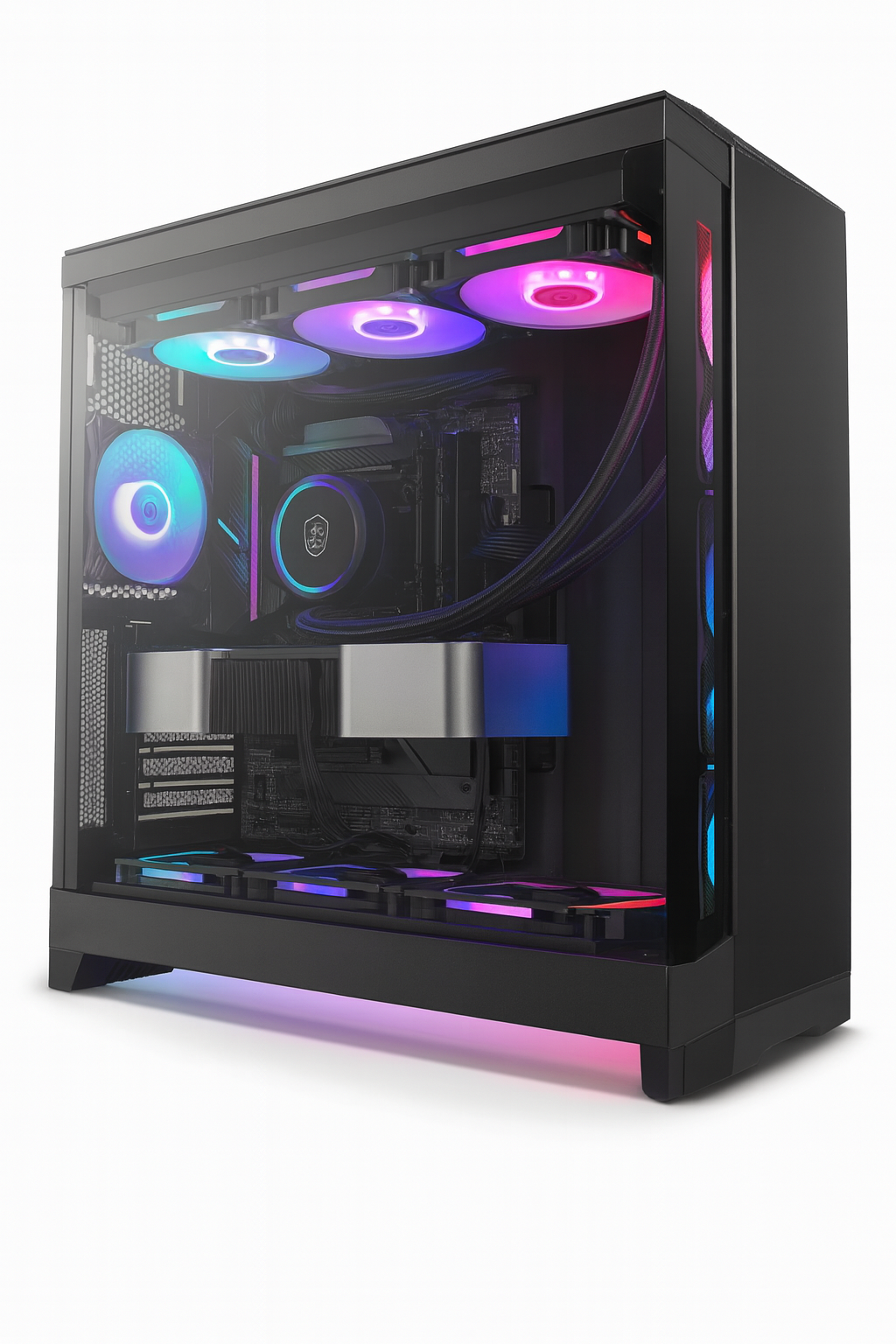 NZXT H9 Flow (CM-H92FB-R1) Large Dual-Chamber Mid-Tower Case