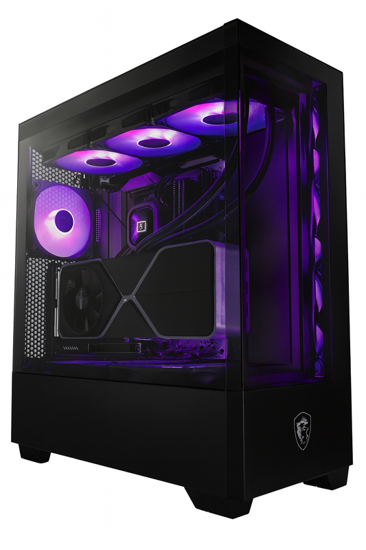 NZXT H6 Flow – Black (CC-H61FB-R1) Compact Dual-Chamber Mid-Tower Case