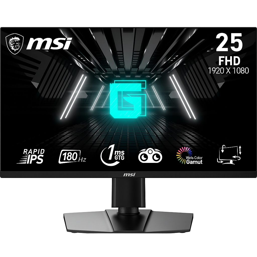 MSI G255PF E2 25″ FHD Gaming Monitor (180 Hz, 1 ms GtG)