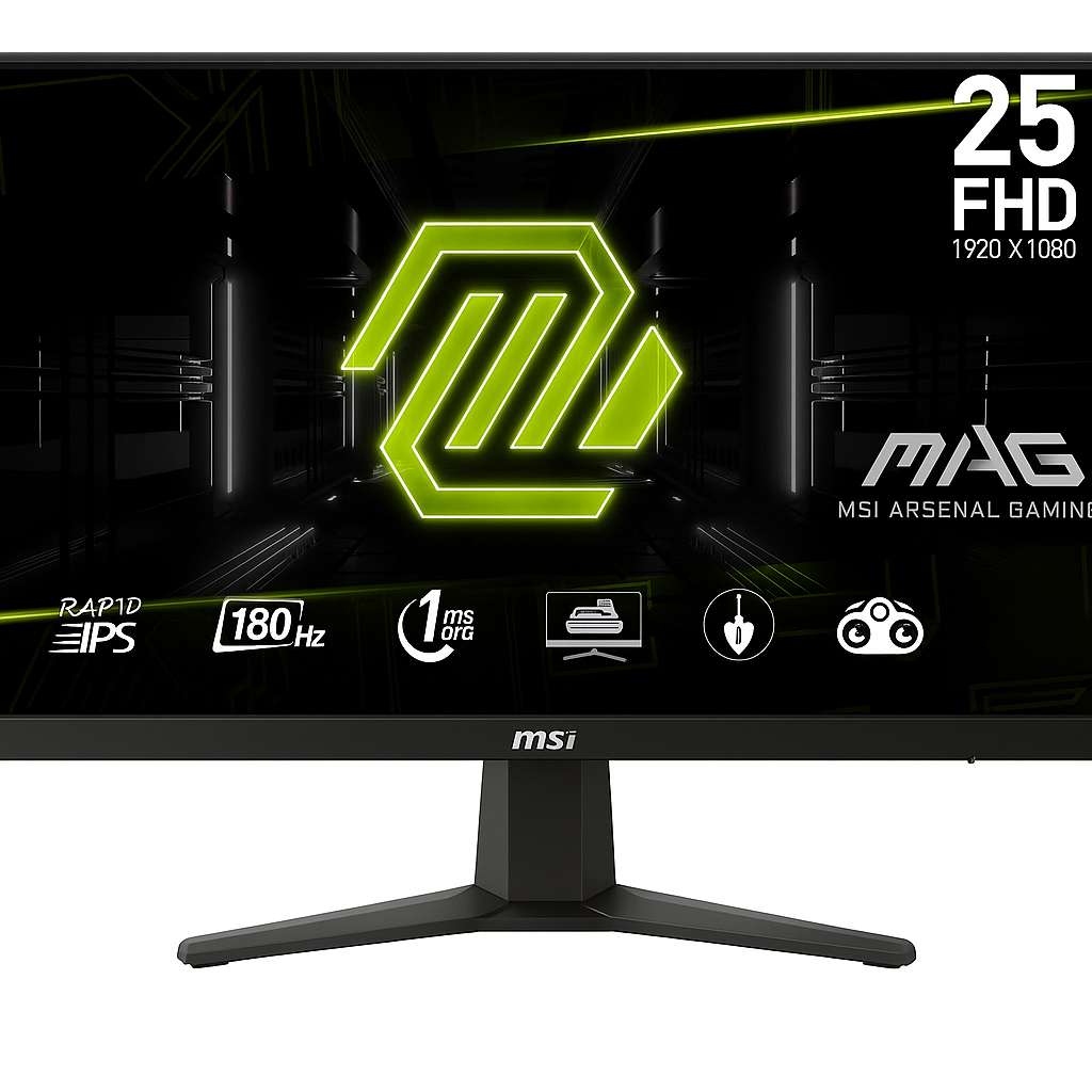 MSI MAG 256F 24.5″ FHD IPS Gaming Monitor (180 Hz, 1 ms)