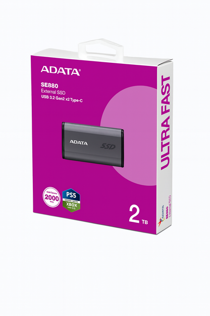 ADATA SE880 2TB USB 3.2 Type-C Portable External SSD