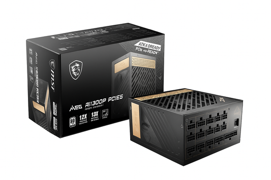 MSI MEG Ai1300P PCIe 5.0 1300W 80 Plus Platinum Power Supply