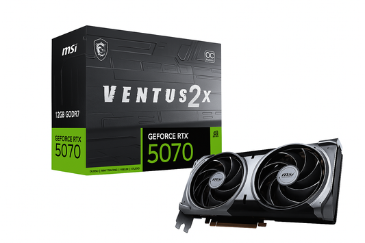 MSI GeForce RTX 5070 12G VENTUS 2X OC Graphics Card