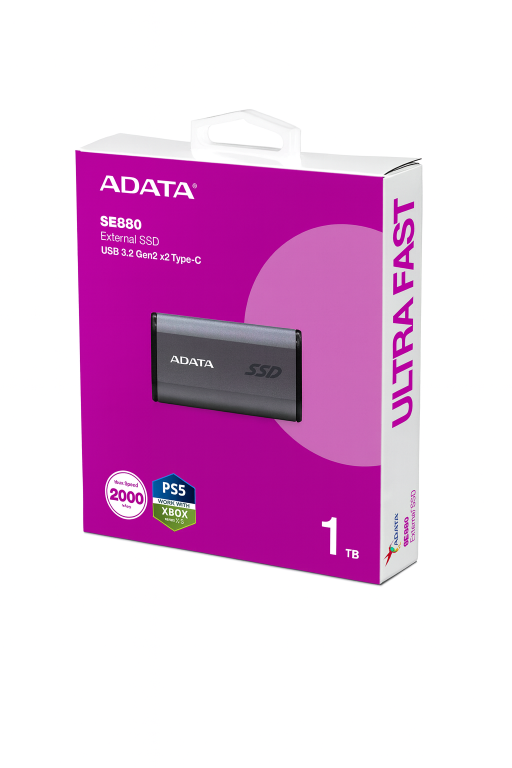 ADATA SE880 1TB USB 3.2 Type-C Portable External SSD